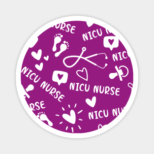 nicu nurse - purple Magnet